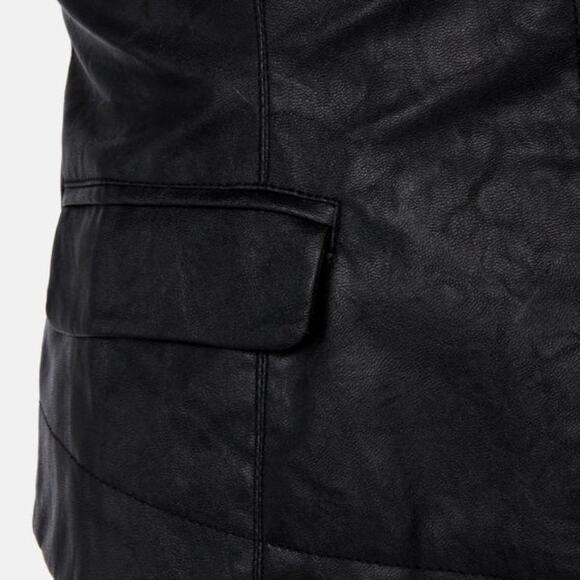 Ark & Co Playing with Fire Black Vegan Leather Jacket - Picture 10 of 10